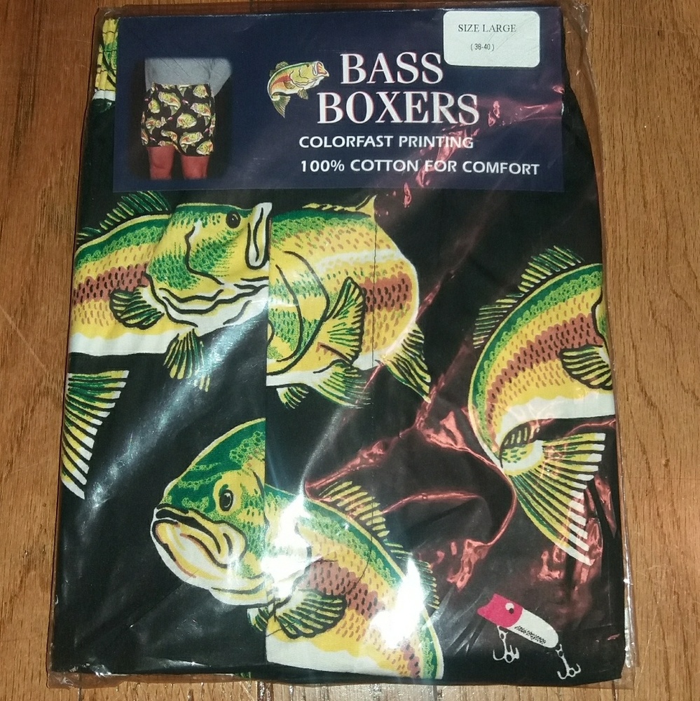 NWT 100% Cotton Bass Boxers Size L (38-40)